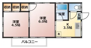 竹内アパート【2階】の間取り