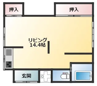 浅野アパート【2階】の間取り