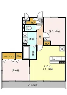 メゾン・アムール 弐番館【3階】の間取り