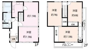 神奈川県横須賀市浦上台1丁目【一戸建】の間取り