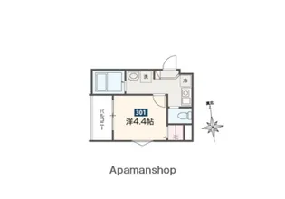MELDIA鶴見小野【3階】の間取り