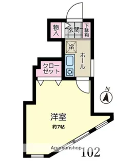 ナラティブ菊名【1階】の間取り