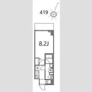 ティーステージジェイアール浜川崎【4階】の間取り