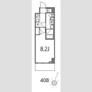 ティーステージジェイアール浜川崎【4階】の間取り
