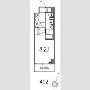 ティーステージジェイアール浜川崎【4階】の間取り