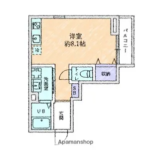 シーンプラス小田急相模原NORTH【3階】の間取り