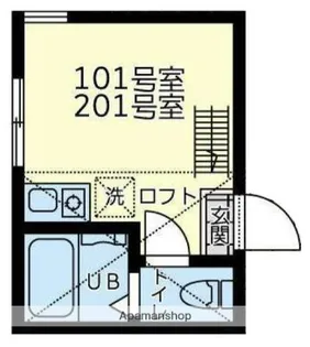ユナイトファーストブランチ金沢【2階】の間取り