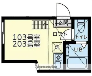 ユナイトファーストブランチ金沢【2階】の間取り