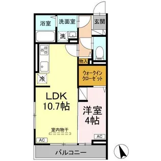 D’BLESS湘南藤沢【2階】の間取り