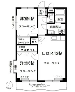 エヌケイパレス【3階】の間取り