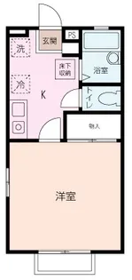 クロスローズB【1階】の間取り