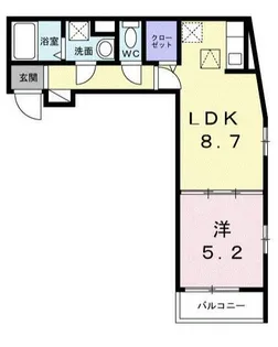 オーレヴィア【1階】の間取り