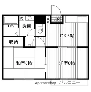 ダイヤハイツ西門【1階】の間取り