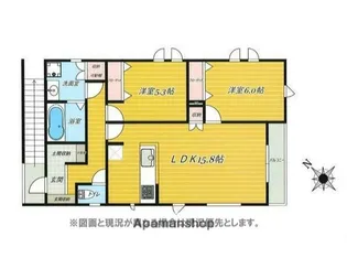 仮)大庭アパート2F【2階】の間取り