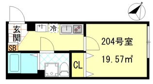 CFジオーレ川崎アネックス【2階】の間取り