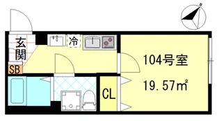 CFジオーレ川崎アネックス【1階】の間取り