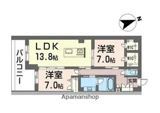 タカミ・エム【4階】の間取り