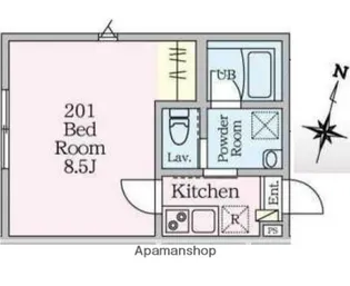ビエンタ溝の口【2階】の間取り
