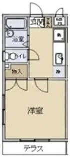 クロノス淵野辺EAST【1階】の間取り