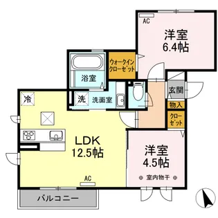 Y’Sガーデン【1階】の間取り