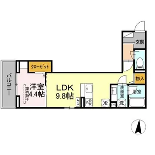 エスペリア中央林間5丁目【2階】の間取り