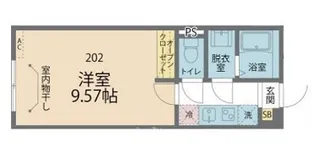 カインドネス相模原氷川町Ⅱ【202号室号室】の間取り