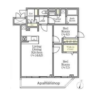 CREALPREMIER西馬込【1階】の間取り