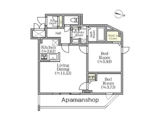 CREALPREMIER西馬込【2階】の間取り