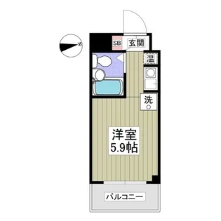 1Rの間取り画像