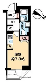 AZEST阪東橋Ⅱ【3階】の間取り