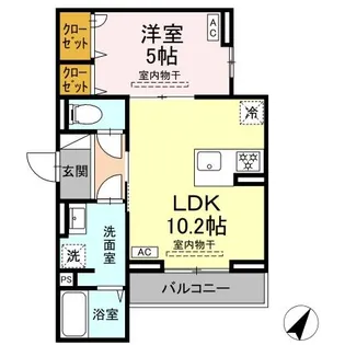コルザ南台【2階】の間取り