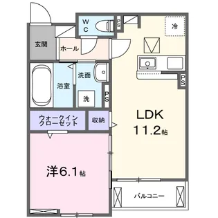 コリーナ アルモ F【1階】の間取り