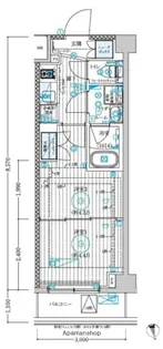 1Kの間取り画像