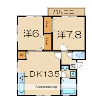 シーサイドヒルズ【2階】の間取り
