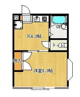 コスモ南太田【1階】の間取り