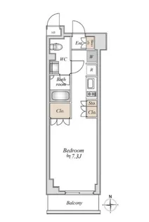 アパートメンツ綱島【7階】の間取り