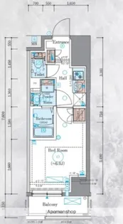 エステムコート横浜反町Ⅱ【5階】の間取り