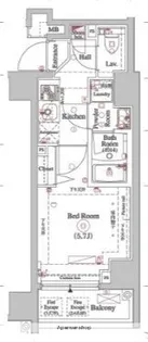 OMNIA横濱阪東橋【4階】の間取り