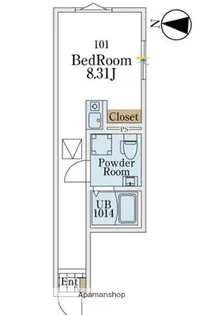 コンフォルト川崎【1階】の間取り