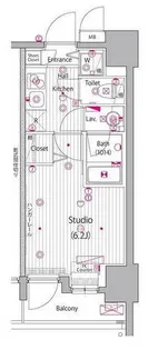 神奈川県横浜市中区花咲町1丁目【マンション】の間取り