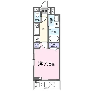 ヴィオラ田村Ⅱ【2階】の間取り