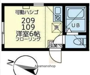 ユナイト丸山アプリコットパフェ【2階】の間取り