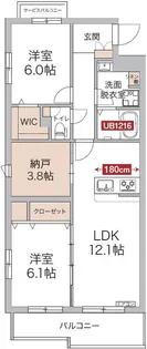リージュ【2階】の間取り