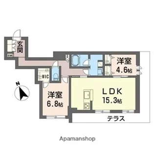 ピノ・グリナージュ【1階】の間取り