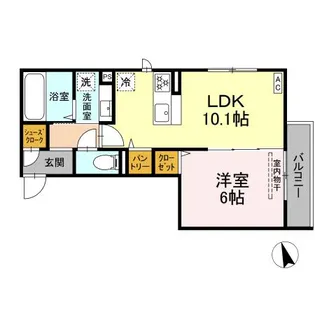 D PAINA 小机町II【2階】の間取り