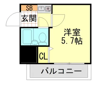 ナイスアーバン横濱駅東館【10階】の間取り