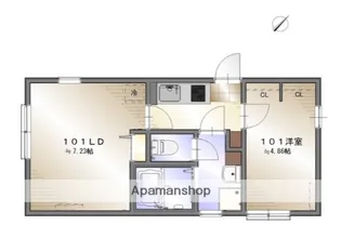 COAST TERRACE 桜山【1階】の間取り