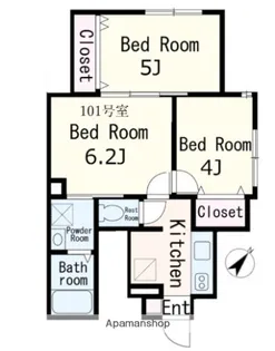 セブンパレス【1階】の間取り