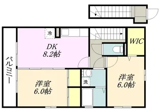 アムール【2階】の間取り