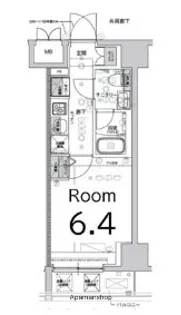 クレストタップ新横浜【8階】の間取り